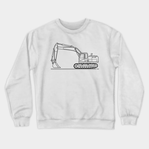 Excavator B Crewneck Sweatshirt by garistipis